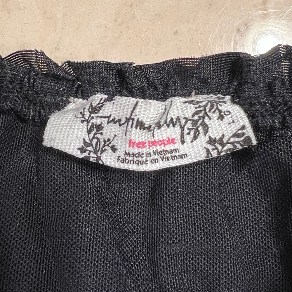 FREE PEOPLE Snow Angel Micro Shorts Floral Velvet Black Jacquard High Waist - Picture 8 of 15